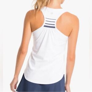 Southern Tide Classic White Malia Racerback Tank Size Medium NEW with Tags